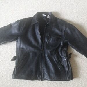 Newport News Black  Leather Jacket